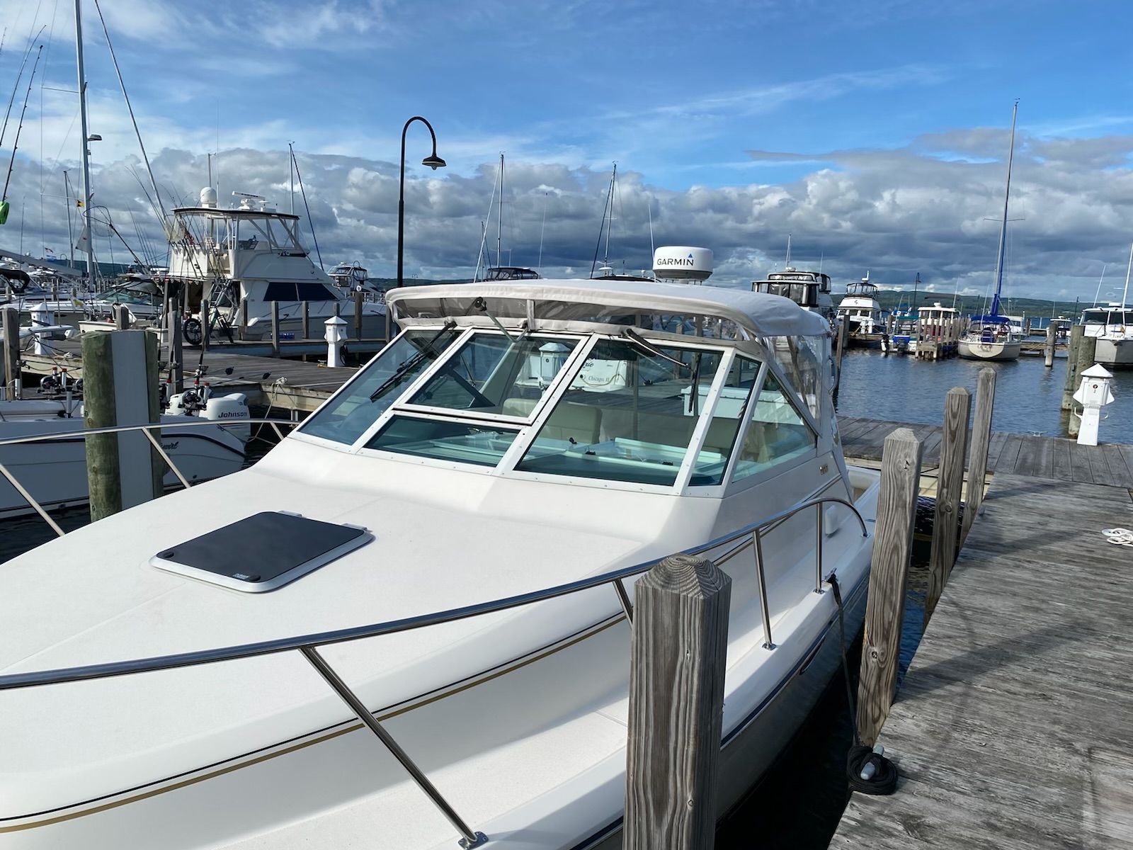bimini with side curtains